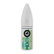 Bottle of Menthol Series Tobacco Riot Squad Punx Nic Salts featuring sleek dark packaging with tobacco-leaf textures and cool mint accents, highlighting the ‘Punx’ logo and classic tobacco flavor with a refreshing menthol twist, made for nicotine salt vape devices.
