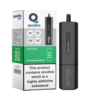 Quadro 2.4k Big Puffs, 2400mAh, 20mg - All Flavour
