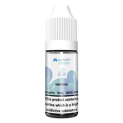 Hayati Pro Max Menthol Nic Salt vape juice, delivering smooth nicotine satisfaction and a refreshing vape experience.