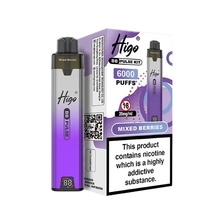 Higo BB Pulse 6000 Mixed Berries Prefilled Pod Kit