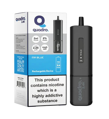 Quadro 2.4k Big Puffs, 2400mAh, 20mg - All Flavour