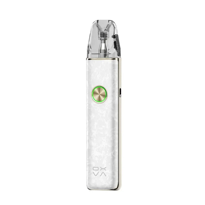 OXVA Xlim 4 Pod Kit in NacreWhite featuring a 1600mAh battery, up to 30W output, adjustable airflow and UNITECH 3.0 pod technology.