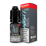 Nasty Podmate Menthol Tobacco Nic Salt Vape Juice – sleek 10 ml bottle featuring a cool menthol-tobacco blend with smooth nicotine salts, convenient dropper tip, and optimized for pod‑system vaping.