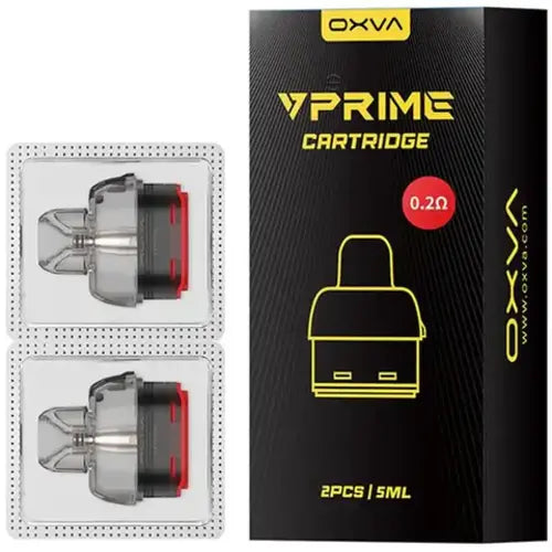 Genuine OXVA VPrime replacement pods V, 2ml capacity with convenient side-fill design, ensuring easy refills and compatibility with OXVA VPrime devices