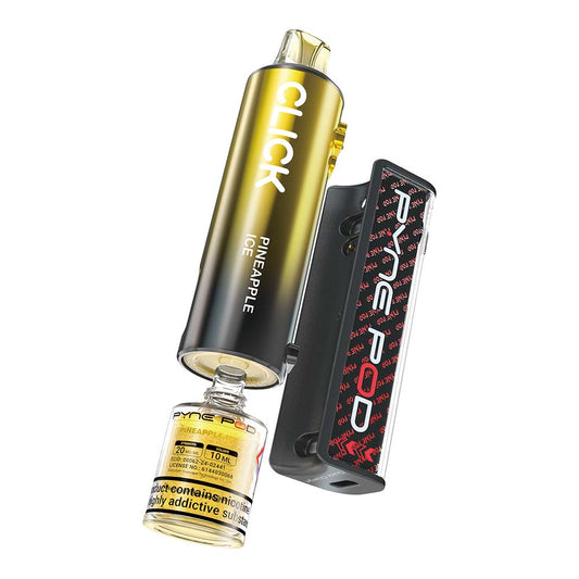 Pyne 50K Prefilled Pod in Pineapple Ice flavor – sleek, high-capacity prefilled pod with up to 50,000 puffs.