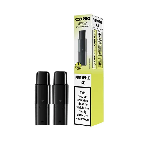 Pineapple Ice Suonon CP Pro 600 Prefilled Pods providing rich flavour and smooth vaping