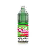 Load image into Gallery viewer, Bottle of Paradise Punch OXVA Ox Passion Nic Salt featuring vibrant multi-color packaging in tropical hues like pink, orange, and yellow, with stylized fruit illustrations (such as pineapple, citrus, and tropical punch fruits), the bold OXVA logo and ‘Ox Passion’ branding clearly displayed, designed for nicotine salt vape devices.
