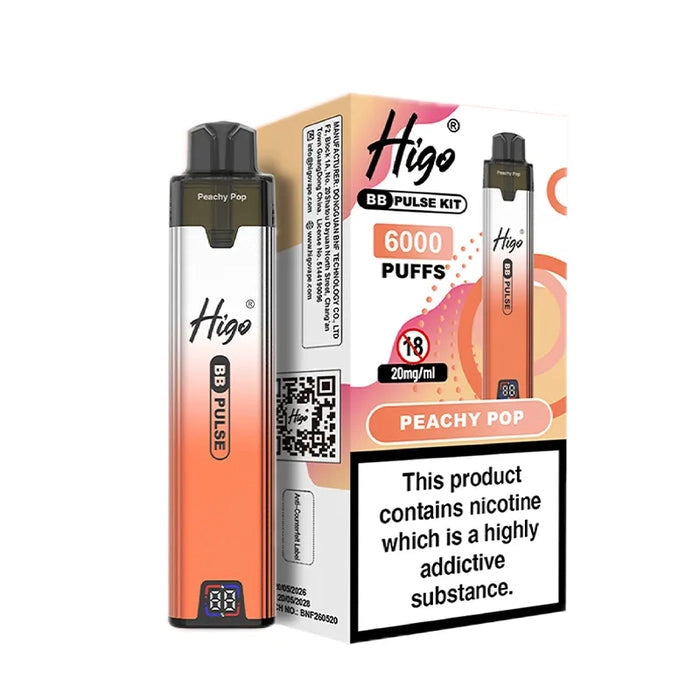 Higo BB Pulse 6000 Peachy Pop Prefilled Pod Kit