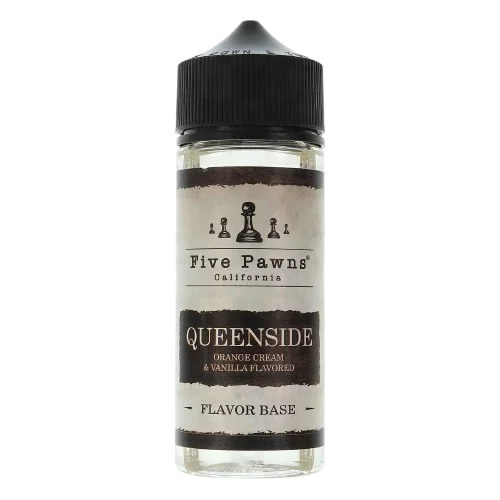 Five Pawns 100ml E-Liquid Queenside – premium handcrafted vape juice with complex flavors and smooth 50/50 VG PG blend