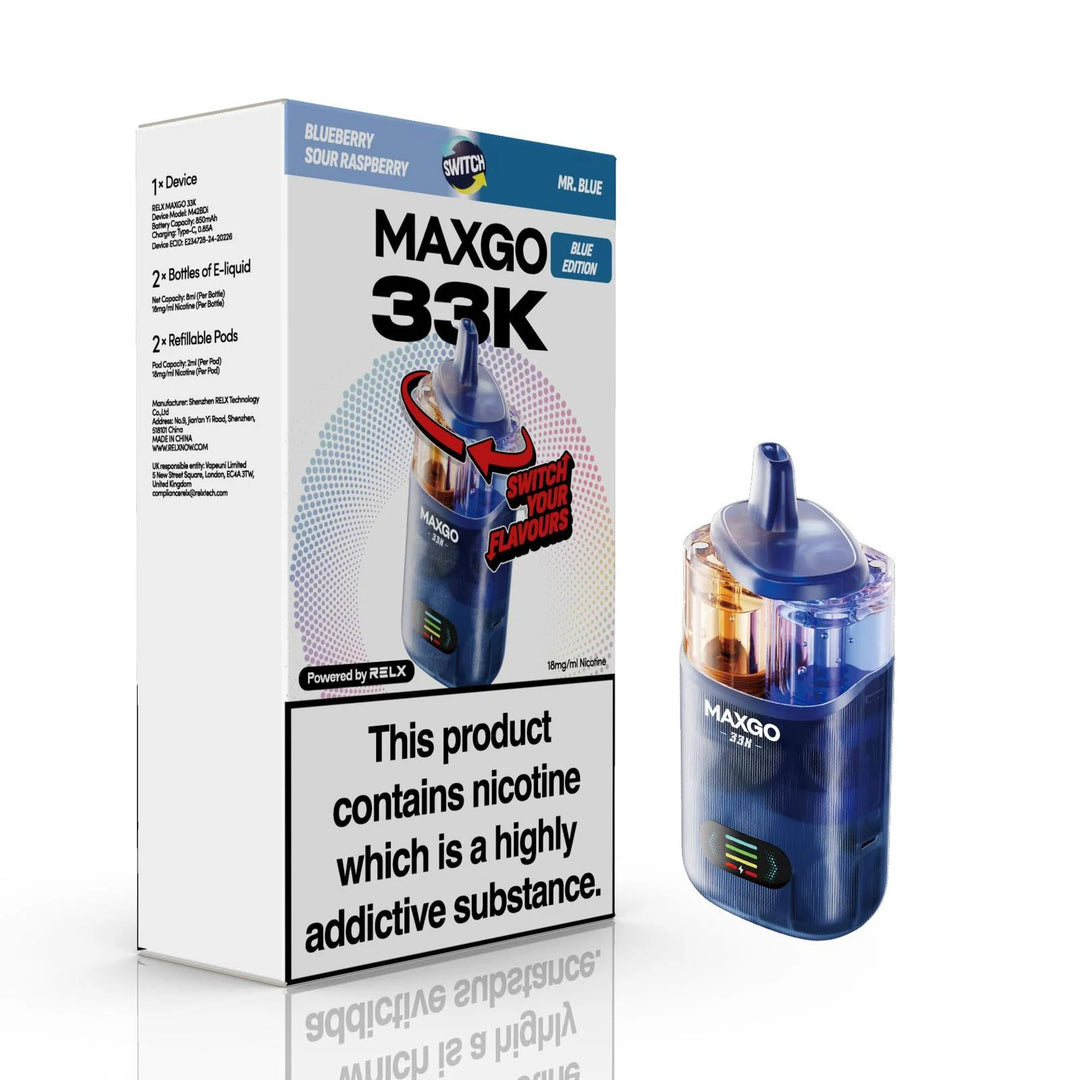 RELX MaxGo Combo 33K Prefilled Pod Kit