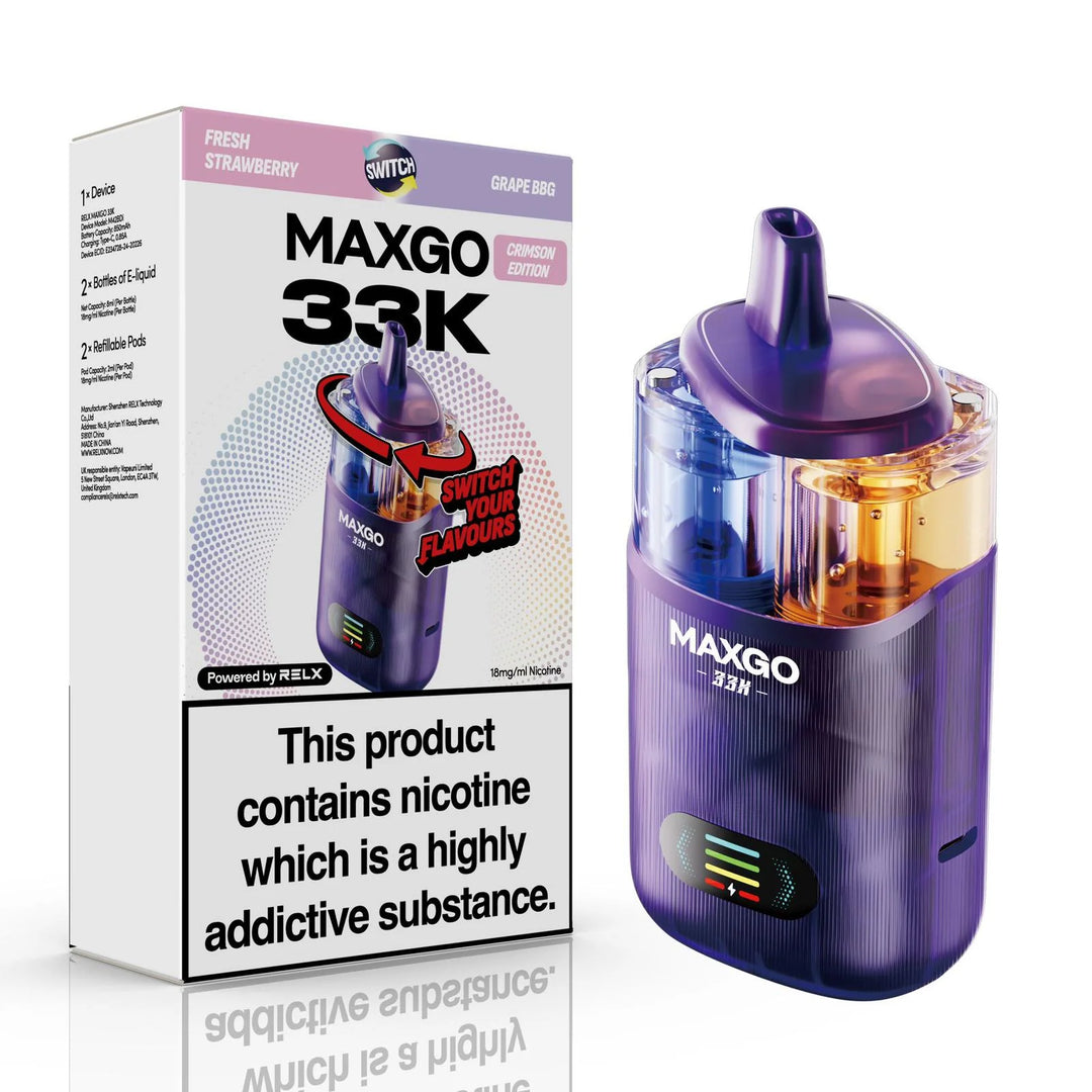 RELX MaxGo Combo 33K Prefilled Pod Kit