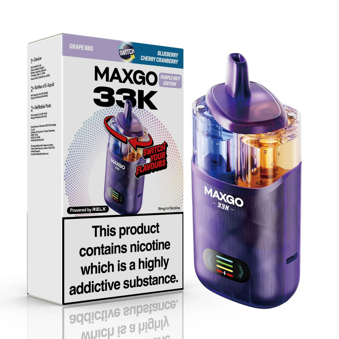 RELX MaxGo Combo 33K Prefilled Pod Kit