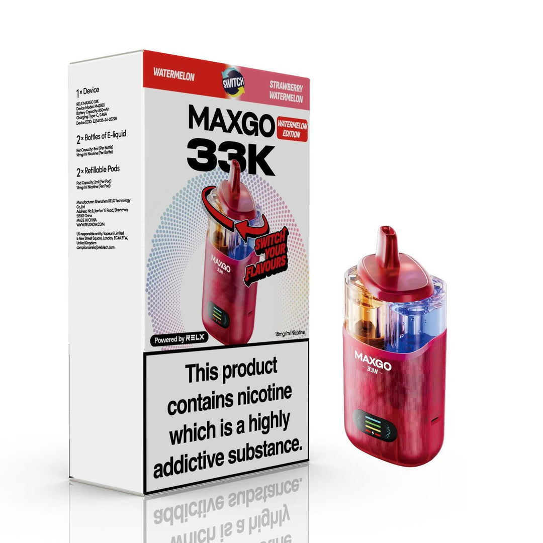 RELX MaxGo Combo 33K Prefilled Pod Kit