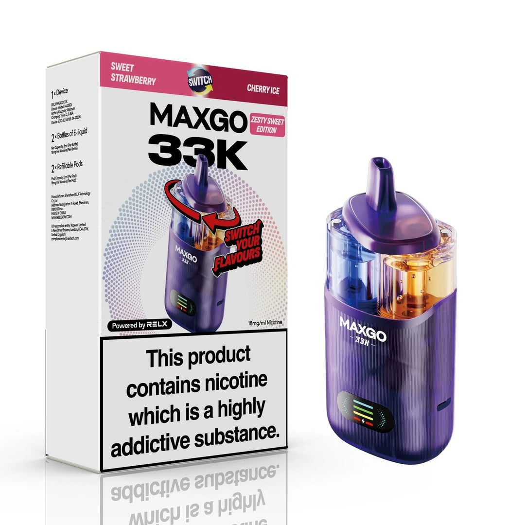 RELX MaxGo Combo 33K Prefilled Pod Kit