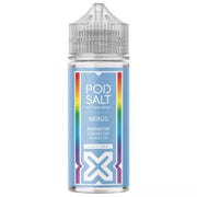 Pod Salt Nexus Rainbow 100ml – fruity candy vape blend, 70VG/30PG, 0mg nicotine, perfect for sub-ohm vaping & clouds.