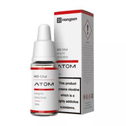 A product image showing a box and a bottle of Hangsen Red Cola e-liquid. The box is red and white with text, and the bottle has a white e-liquid dropper.