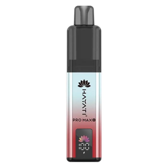 Hayati Pro Max 6000+ Prefilled Pod Kit in Red Apple Ice Flavor, featuring a convenient prefilled pod design and up to 6000 puffs for a satisfying vaping experience.
