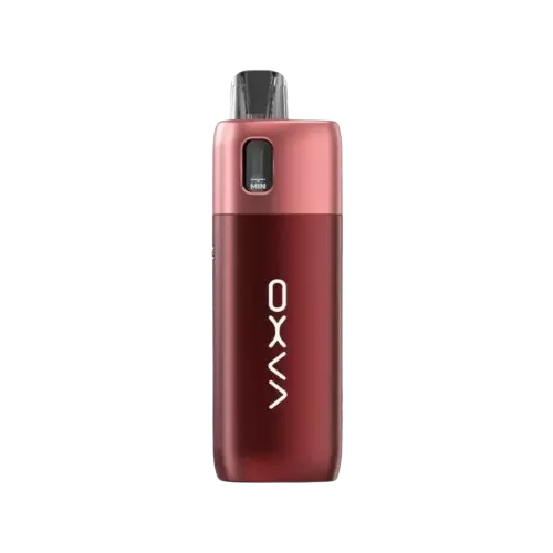 OXVA ONEO 40W Pod Vape Kit in Ruby Red, equipped with a 1600mAh rechargeable battery, 2ml refillable tank with pods, adjustable airflow, and sleek ergonomic design for both MTL and RDL vaping styles