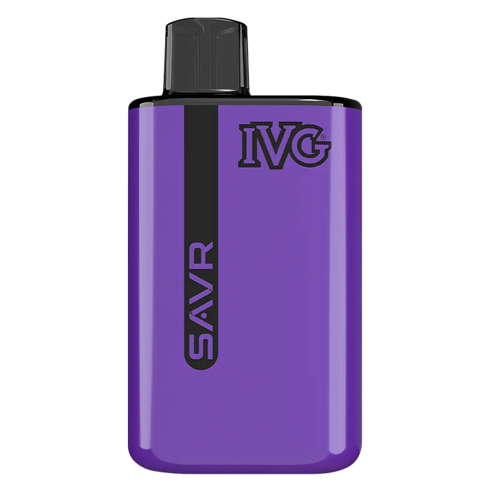 IVG SAVR Prefilled Pod Kit in Blue Razz Cherry flavor – sleek vape device with up to 10,000 puffs.