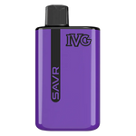 Load image into Gallery viewer, IVG SAVR Prefilled Pod Kit in Blueberry Raspberry flavor – sleek vape device with up to 10,000 puffs.
