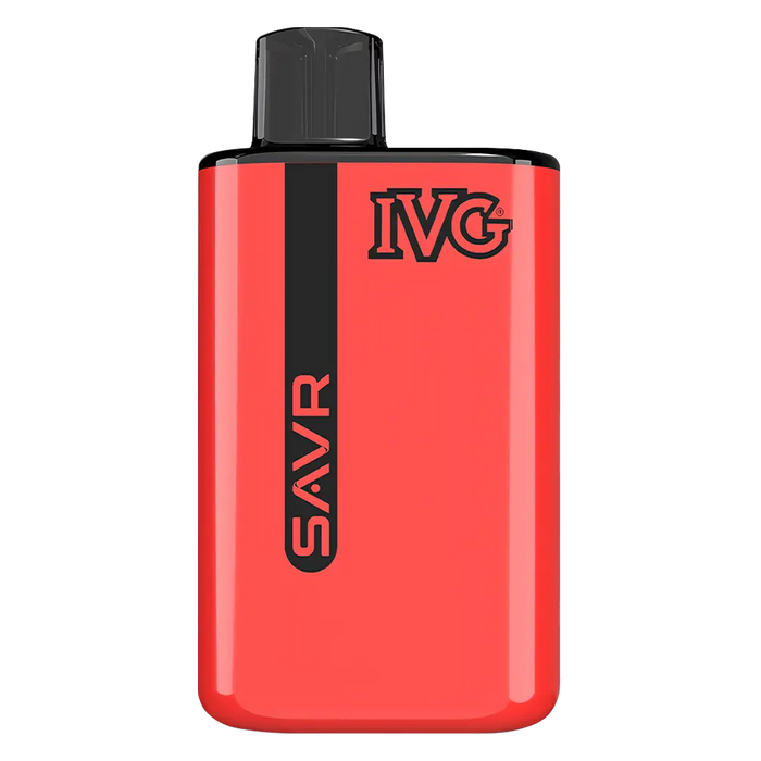 IVG SAVR Prefilled Pod Kit in Strawberry Ice flavor – sleek vape device with up to 10,000 puffs.