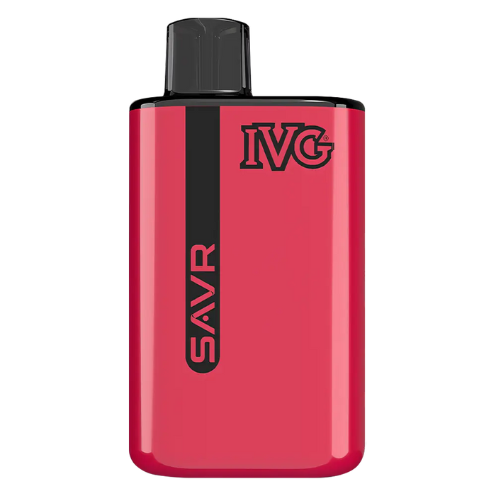 IVG SAVR Prefilled Pod Kit in Strawberry Rapberry Cherry flavor – sleek vape device with up to 10,000 puffs.