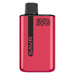 Load image into Gallery viewer, IVG SAVR Prefilled Pod Kit in Strawberry Rapberry Cherry flavor – sleek vape device with up to 10,000 puffs.
