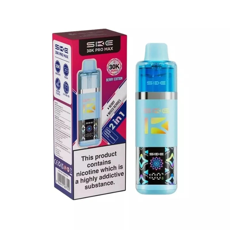 SKE 30K Pro Max 2-in-1 Pod Kit Berry Edition – dual-flavor, high-performance vaping device