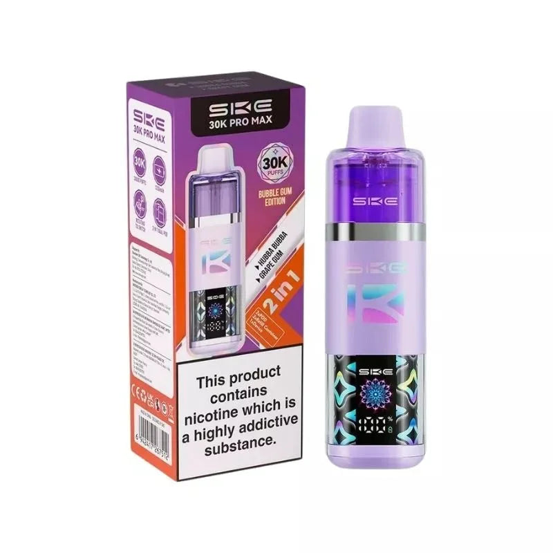 SKE 30K Pro Max 2-in-1 Pod Kit Bubblegum Edition – dual-flavor, high-performance vaping device