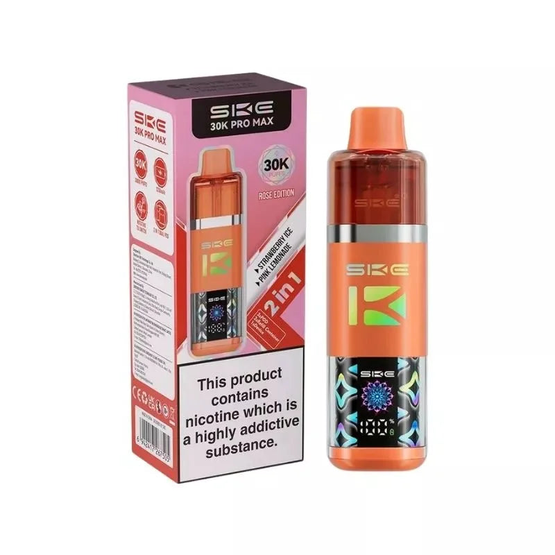 SKE 30K Pro Max 2-in-1 Pod Kit Rose Edition – dual-flavor, high-performance vaping device