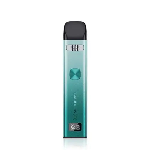 UWELL Caliburn G3 Pod System Kit in Serena Lake – streamlined and powerful pod vape with a OLED display, adjustable wattage, and Pro-FOCS flavor technology for enhanced vaping performance.