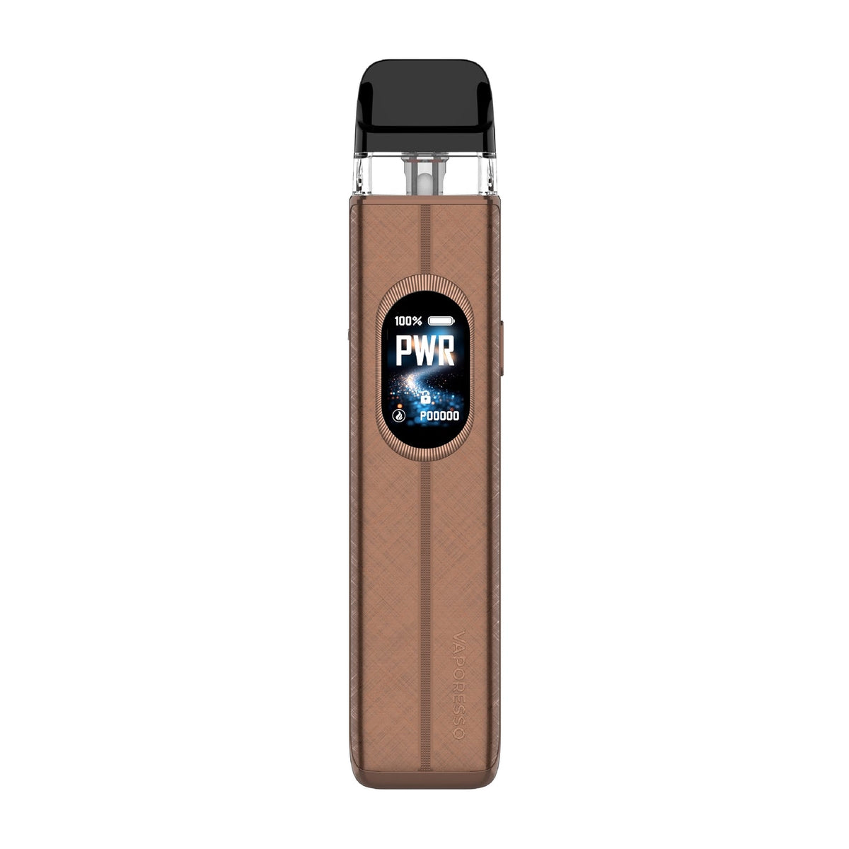 Vaporesso XROS 6 Pod Vape Kit in Silk Brown– compact refillable pod system with 1800mAh battery and modern design for MTL and RDL vaping.