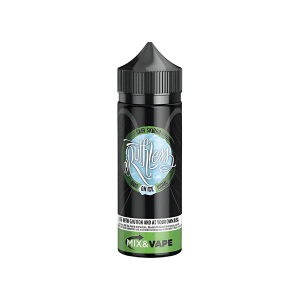 Ruthless Skir Skirr 100ml Shortfill – green apple & honeydew mix, 0mg nicotine, ideal for sub-ohm vaping & clouds.