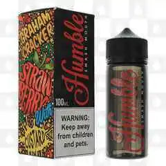 100ml shortfill bottle of Humble Juice E-Liquid in Smash Mouth flavor, 80/20 VG/PG ratio for rich flavor and massive clouds, nicotine-free with space for nic shots, perfect for sub-ohm vaping.