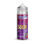 Load image into Gallery viewer, A bottle of Kingston Vinberry flavor e-liquid, with a purple label and silver cap.
