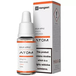 Load image into Gallery viewer, Pack of ten 10ml Hangsen E-Liquid bottles in Sour Apple flavor, featuring a crisp and tangy apple taste; 70/30 PG/VG blend for a smooth throat hit and dense vapor, available in 6mg, 12mg, and 18mg nicotine strengths.
