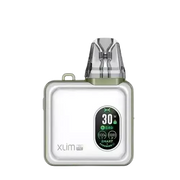 OXVA Xlim SQ Pro Pod Kit in Spring White – compact and stylish pod vape with a smart display, adjustable power settings, and smooth draw activation.