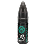 Load image into Gallery viewer, Bottle of Strawberry Pink Apple Riot Squad Punx Nic Salts with bright red and green packaging showcasing strawberry and pink apple graphics, bold ‘Punx’ branding, and nicotine strength options 5 mg, 10 mg, or 20 mg, designed for nicotine salt vape devices.
