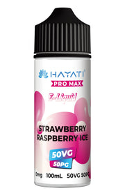 Strawberry Raspberry Ice Hayati Pro Max E-Liquid 100ml – no nicotine vape juice with rich flavor and smooth 50/50 VG PG blend