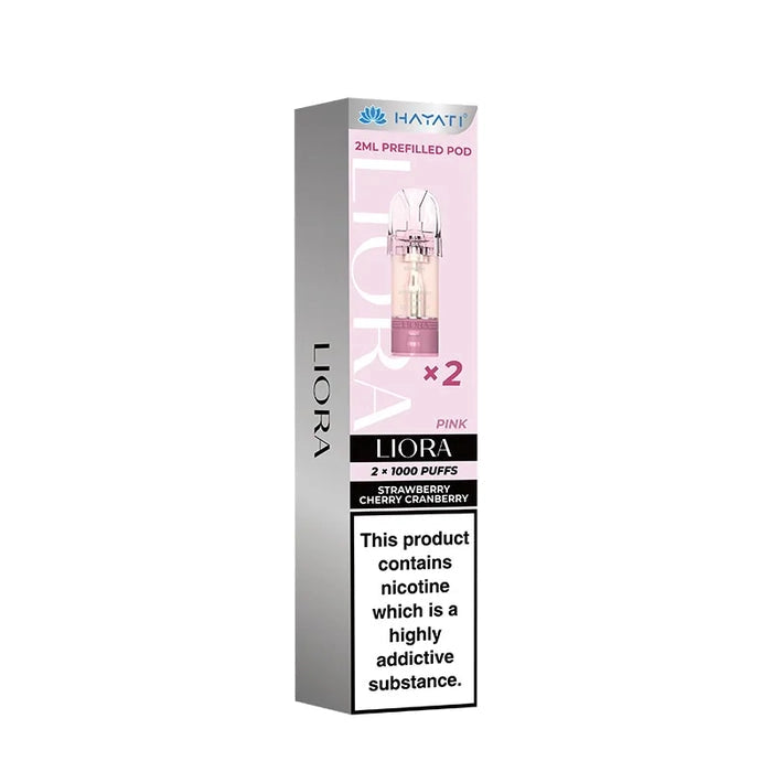 Experience smooth, long-lasting flavor with the Hayati Liora Prefilled Pod in Strawberry Cherry Cranberry