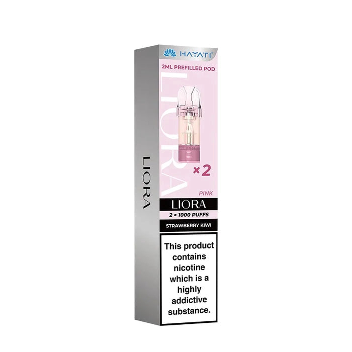 Experience smooth, long-lasting flavor with the Hayati Liora Prefilled Pod in Strawberry Kiwi