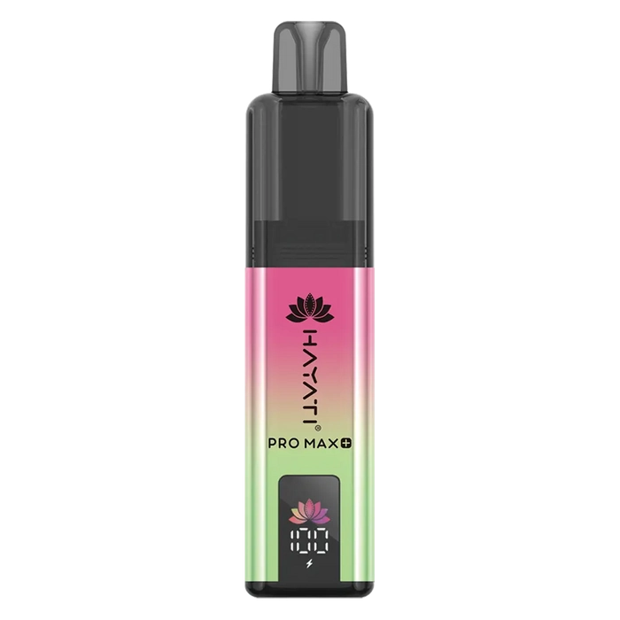 Hayati Pro Max 6000+ Prefilled Pod Kit in Strawberry Kiwi Flavor, featuring a convenient prefilled pod design and up to 6000 puffs for a satisfying vaping experience.