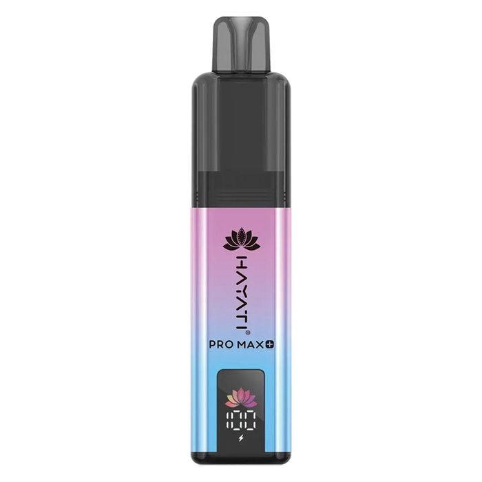 Hayati Pro Max 6000+ Prefilled Pod Kit in Strawberry Raspberry Blueberry Flavor, featuring a convenient prefilled pod design and up to 6000 puffs for a satisfying vaping experience.