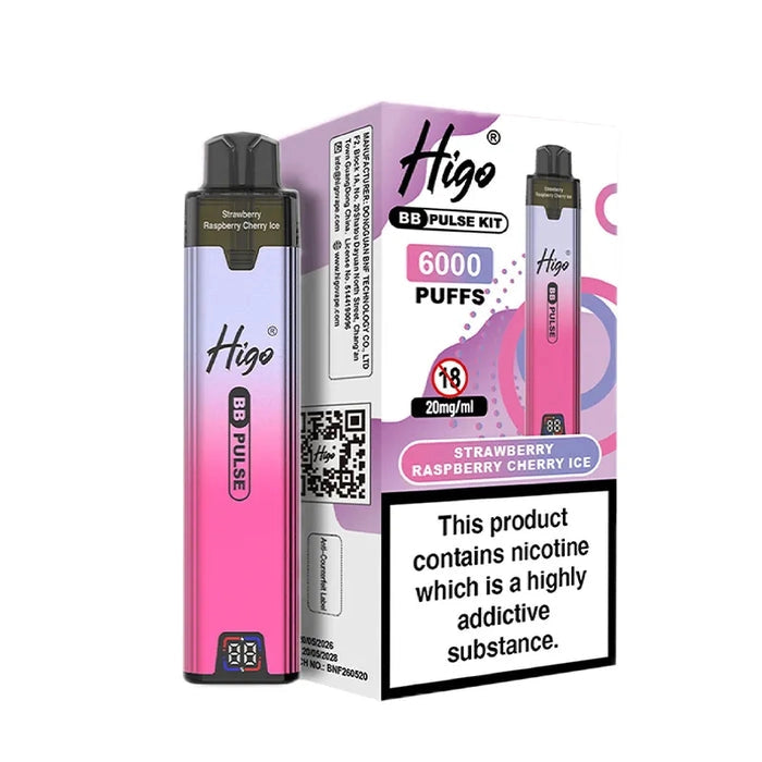 Higo BB Pulse 6000 Strawberry Raspberry Cherry Prefilled Pod Kit