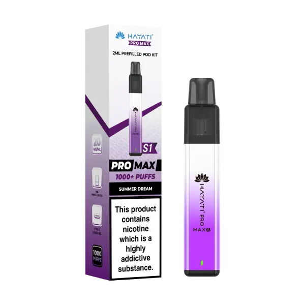 Summer Dream Hayati Pro Max S1 Prefilled Pod Kit designed for convenient vaping and long-lasting performance