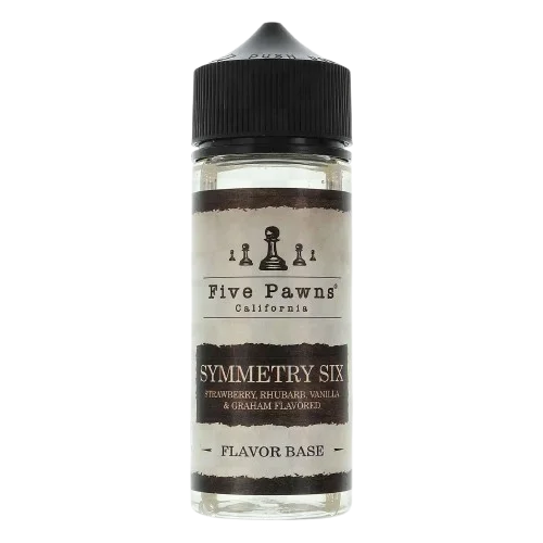 Five Pawns 100ml E-Liquid Symmetry Six – premium handcrafted vape juice with complex flavors and smooth 50/50 VG PG blend