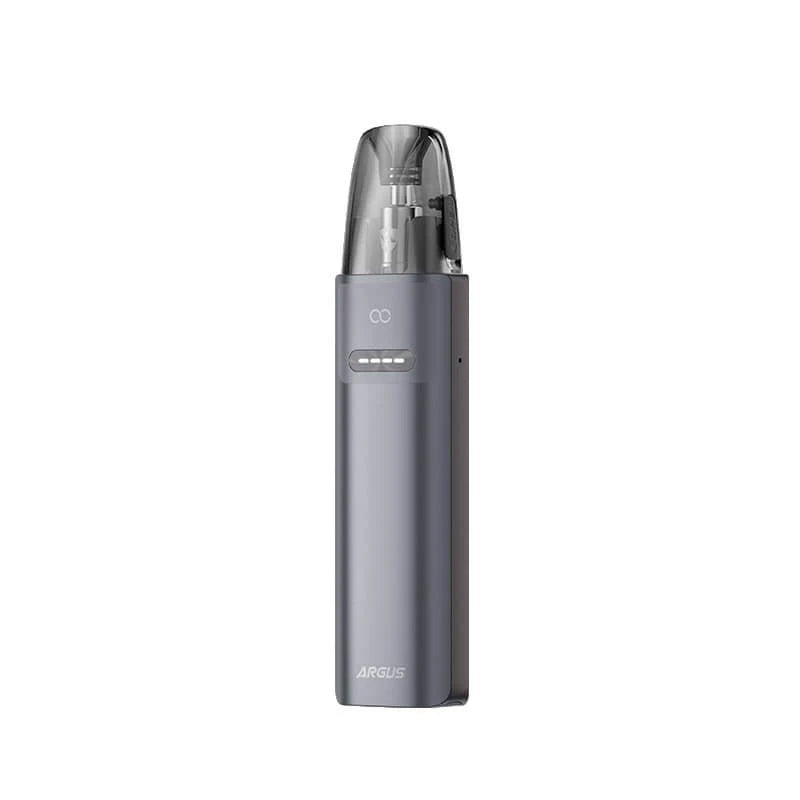 Voopoo Argus G4 Mini Pod Kit in Tarnish – compact refillable vape device with a 1650mAh battery, Multi-Ohm Cartridge technology, and adjustable airflow.