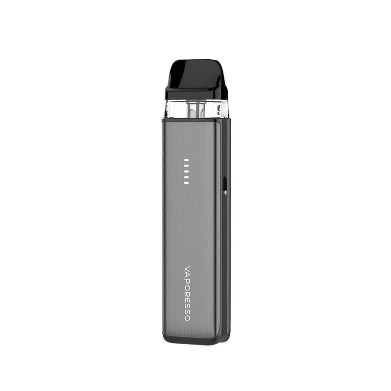 Vaporesso XROS 6 Mini Pod Vape Kit in Titanium Black – compact refillable pod device with 1600mAh battery, adjustable airflow, and sleek aluminium design.