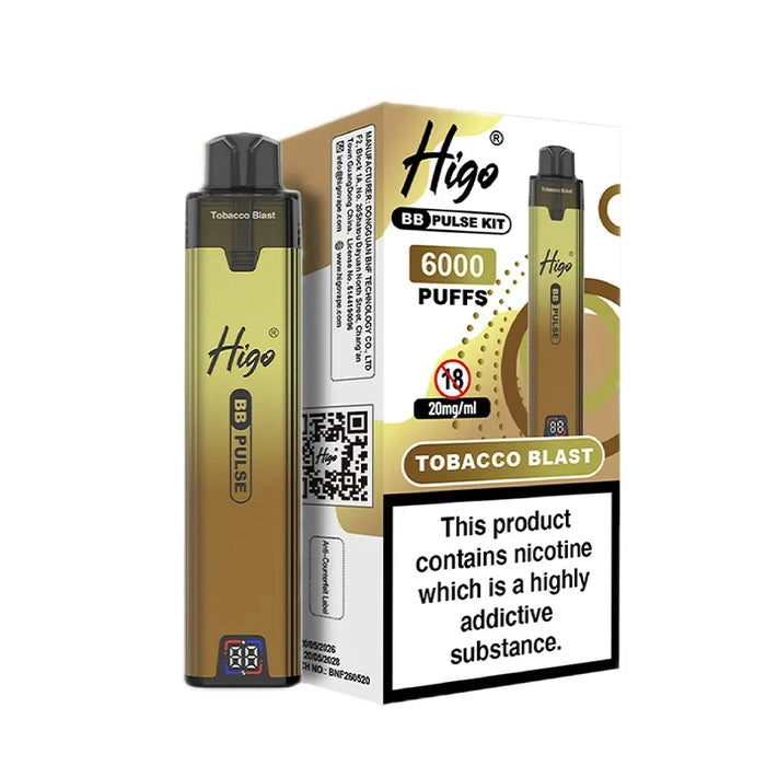 Higo BB Pulse 6000 Tobacco Blast Prefilled Pod Kit