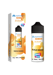 Triple Mango Hayati Pro Max E-Liquid 100ml – no nicotine vape juice with rich flavor and smooth 50/50 VG PG blend